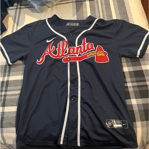 Ronald Acuna Jr Braves Jersey/Navy #13